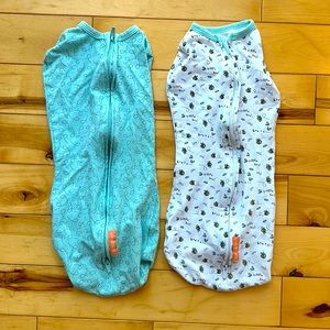 Swaddleme sm/med cotton zip swaddle